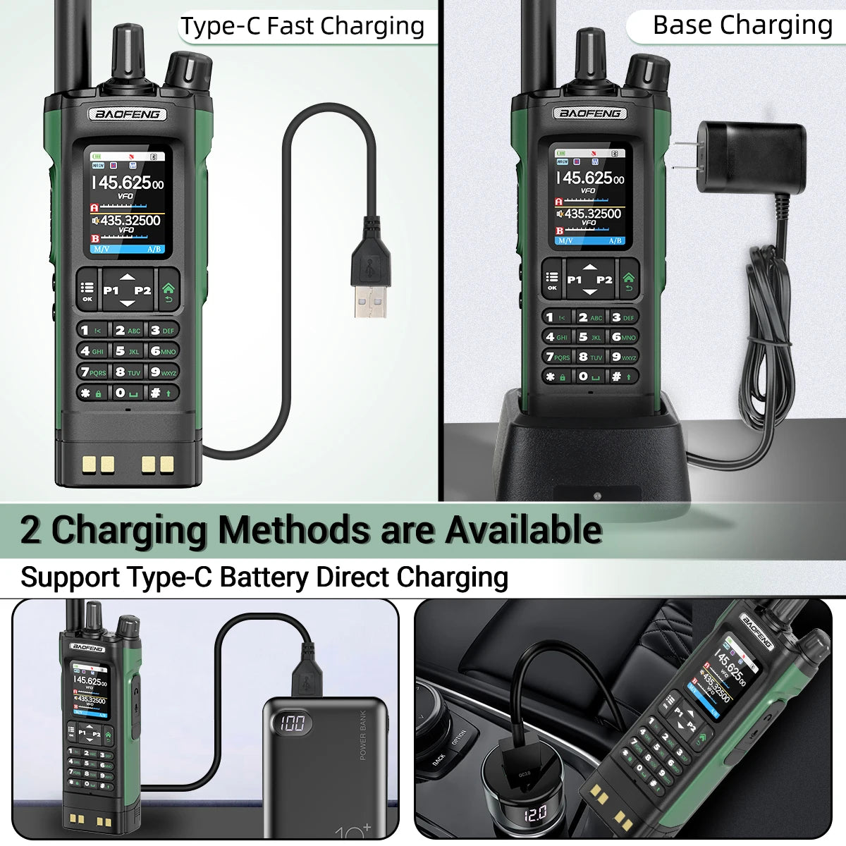 Long Range Multi Band Bluetooth GPS Walkie Talkie 10W