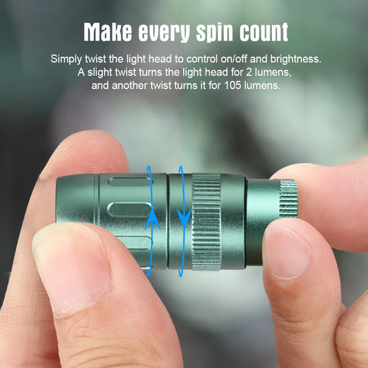 Magnetic MINIE EDC Flashlight LED and Rechargeable