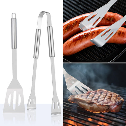 20PCS Barbecue Utensils, Heavy Duty Stainless Steel Grill Set