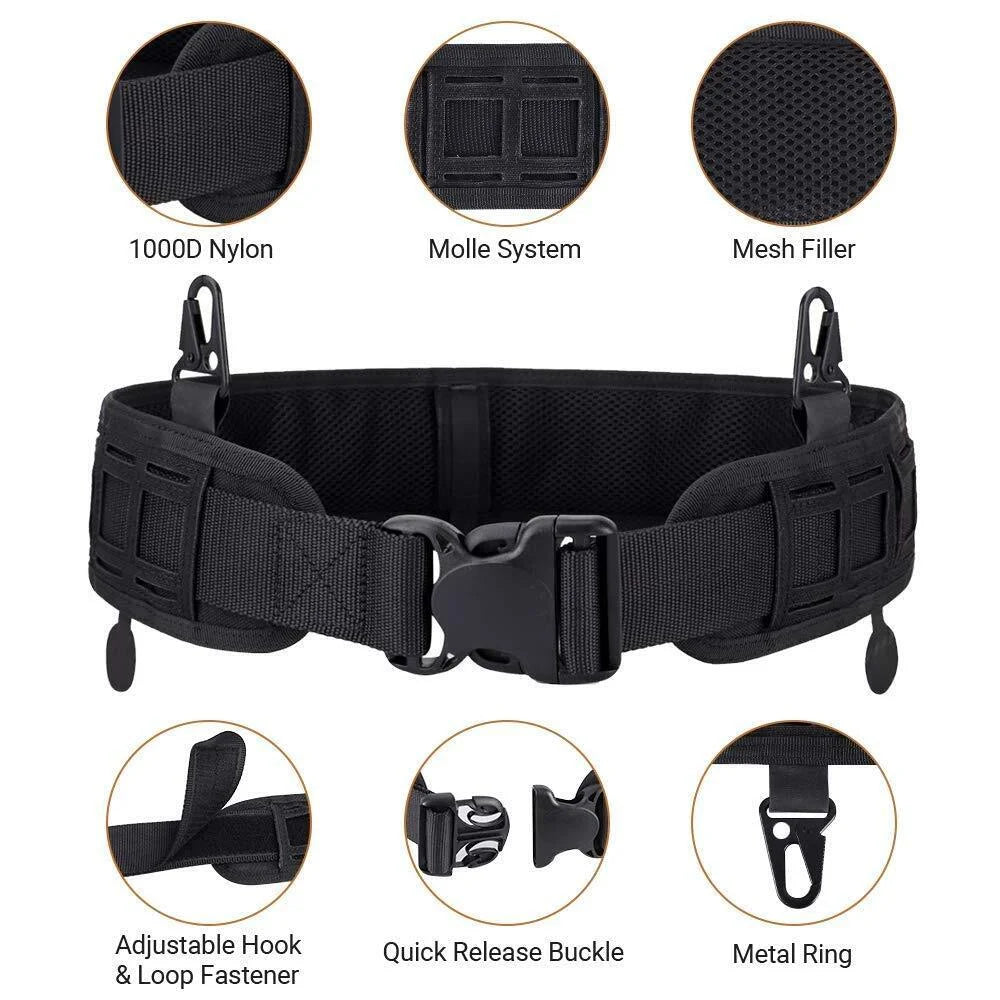 Multi-functional Breathable Molle System Tactical Belt Quick Release
