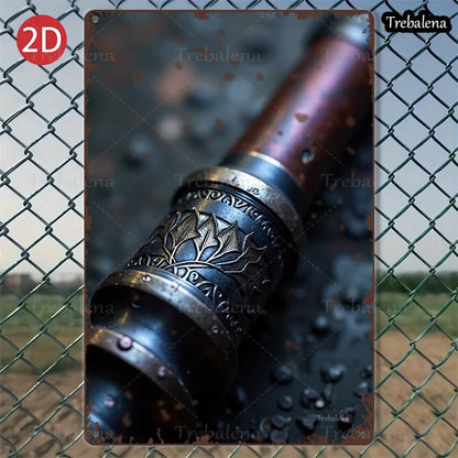 1PC 2D Flat 8*12inch Metal Sign Vintage Steampunk Telescope