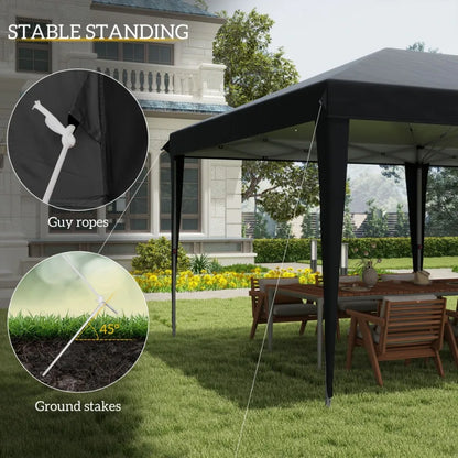 10' x 20' Pop Up Canopy Tent Upgraded Heavy Duty Sun Shade with Carry Bag