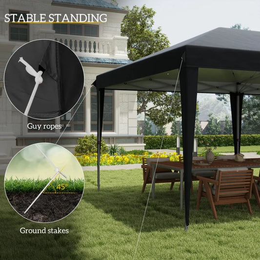 10' x 20' Pop Up Canopy Tent Upgraded Heavy Duty Sun Shade with Carry Bag