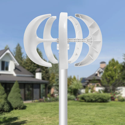 5 Blades Lantern Wind Turbine Nylon Fiber Windmill Generator