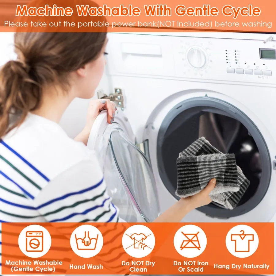 Electric Heated Scarf USB Heating Neck Wrap Unisex Winter Heated Neck Shawl Soft Warm Scarves w 3 Heating Modes