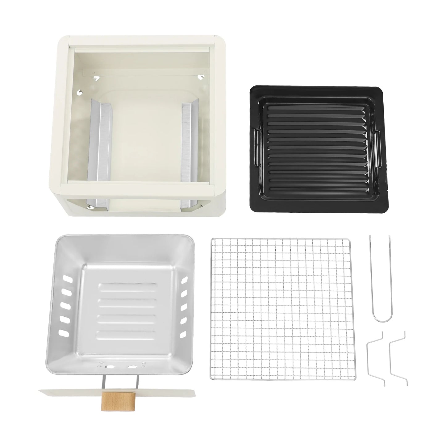 31*31*13.5cm Square Tabletop Barbecue Stove, For Camping