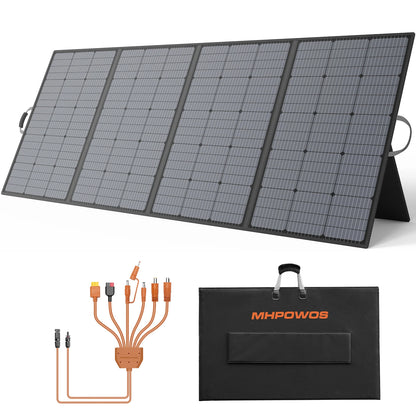 400W Solar Panel, Lightweight Foldable  with  Adjustable Kickstand,