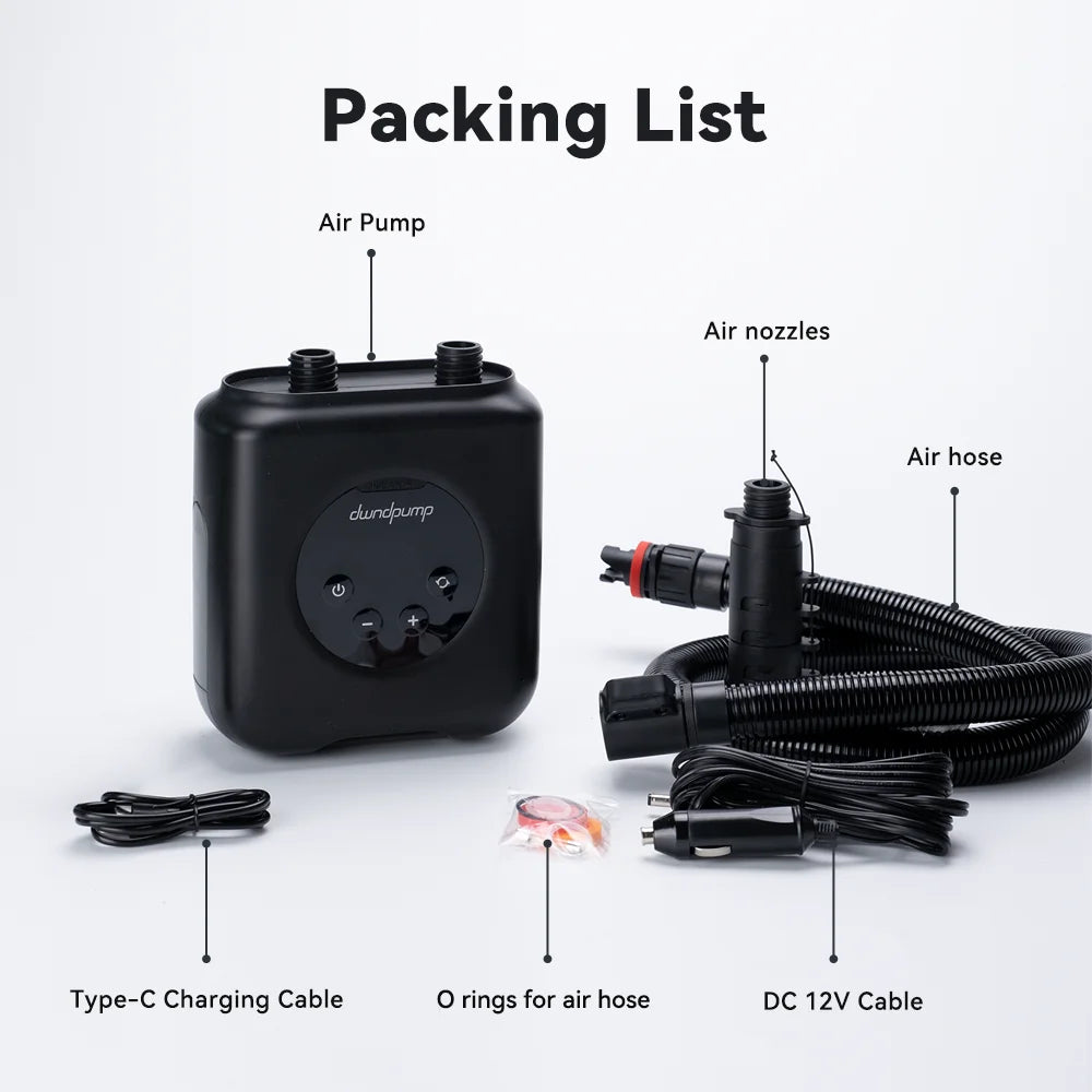 Paddle Board  Electric Portable Rechargeable SUP Pump 20PSI for PVC Boats, Kayaks, Mattress