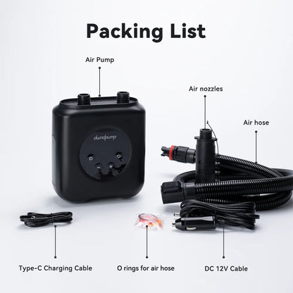 Paddle Board  Electric Portable Rechargeable SUP Pump 20PSI for PVC Boats, Kayaks, Mattress