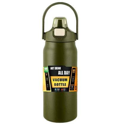 Insulated Stainless Steel Wide Mouth Water Bottle with Flex Straw Lid