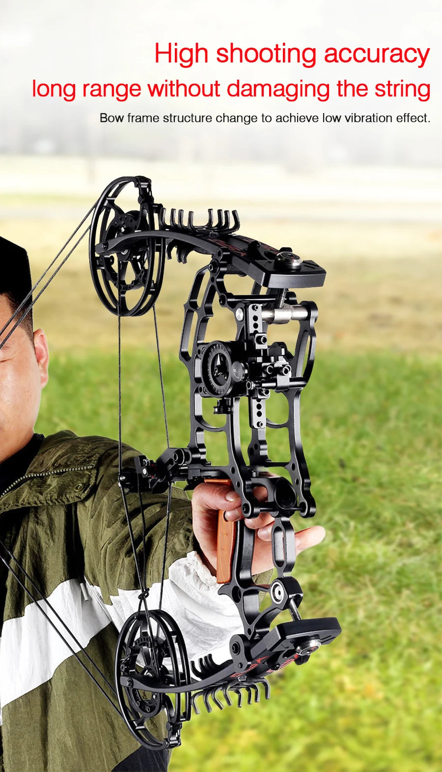 New dual-purpose bow pulley bow and arrow steel ball bow with high precision