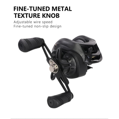 High Performance Baitcasting Reel 72 to 1 Gear Ratio