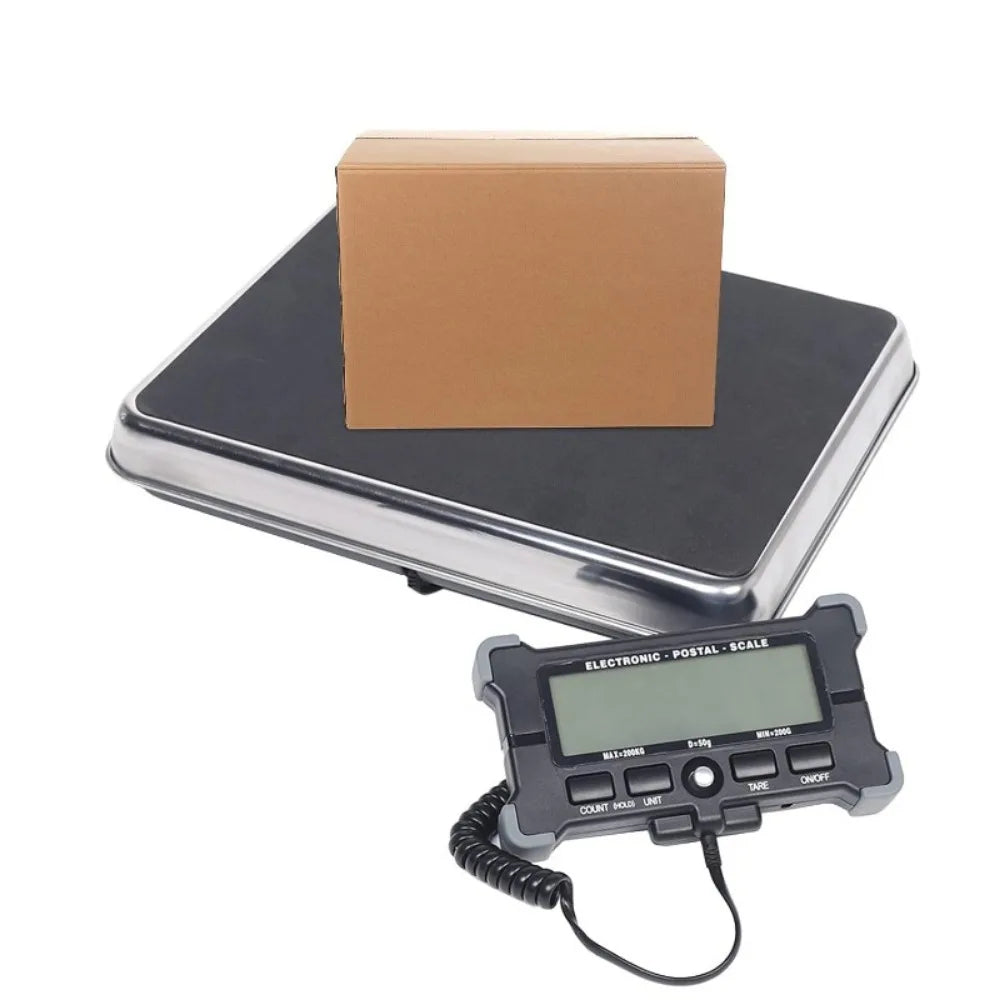 440lb Digital Scale with  Stainless Steel Platform 2 AAA Batteries Include