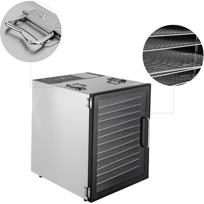 Food Dehydrator Stainless Steel Dryer Machine with Digital Temperature & Timer