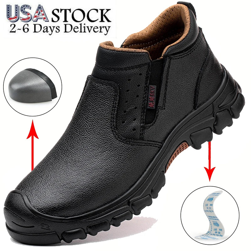 Mens  Boots Composite Toe Metatarsal Guard Puncture-Proof