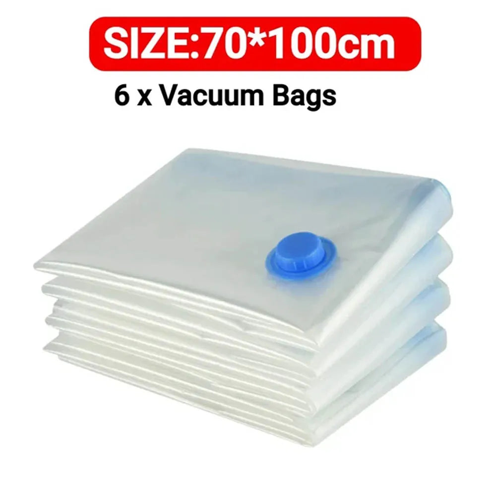 Folding Compressed Organizer Reusable Vacuum Storage Bags