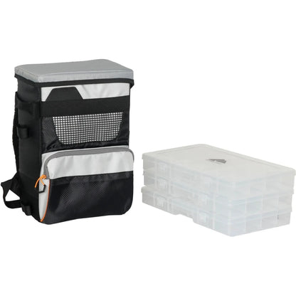 Fishing Backpack with Trays, Polyester