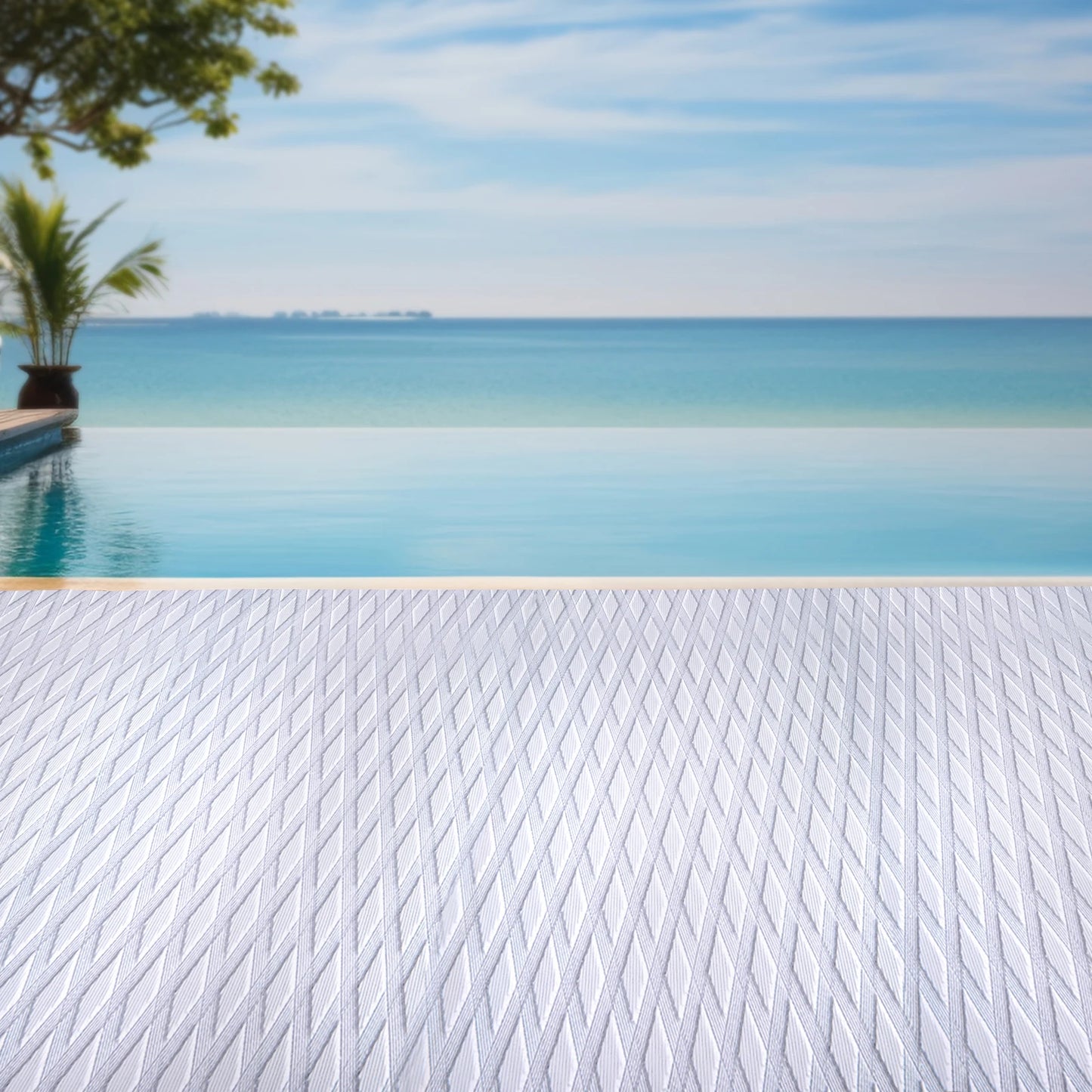 Anti-Skid Mat Strong Adhesive Rectangle for Boat Decking, Fish Boats, Kayak Decking