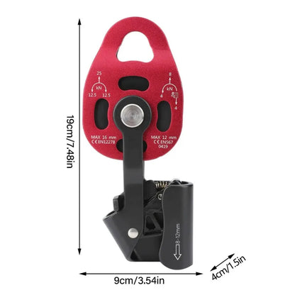 Aluminum Heavy Duty Single Swivel Rope Pulley Block for 8-12mm Rope
