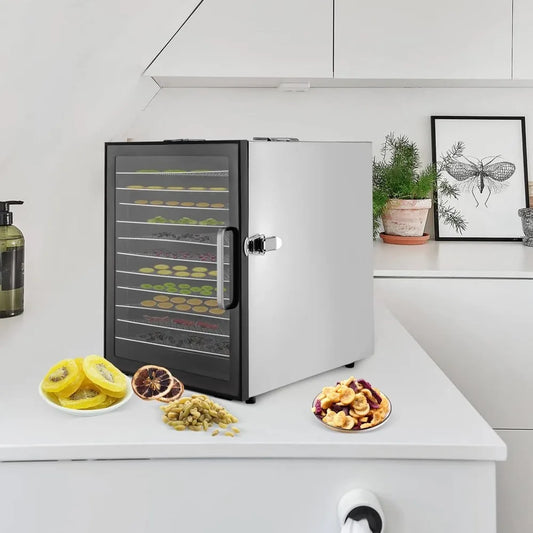 Food Dehydrator Stainless Steel Dryer Machine with Digital Temperature & Timer