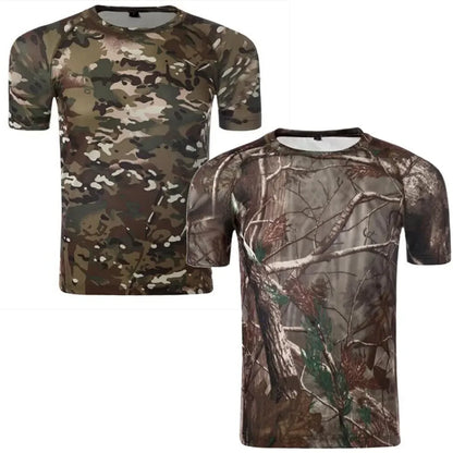 Mens  Breathable Short Sleeve T-Shirt Quick-Dry Sports Fashion