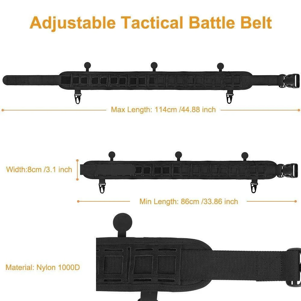 Multi-functional Breathable Molle System Tactical Belt Quick Release