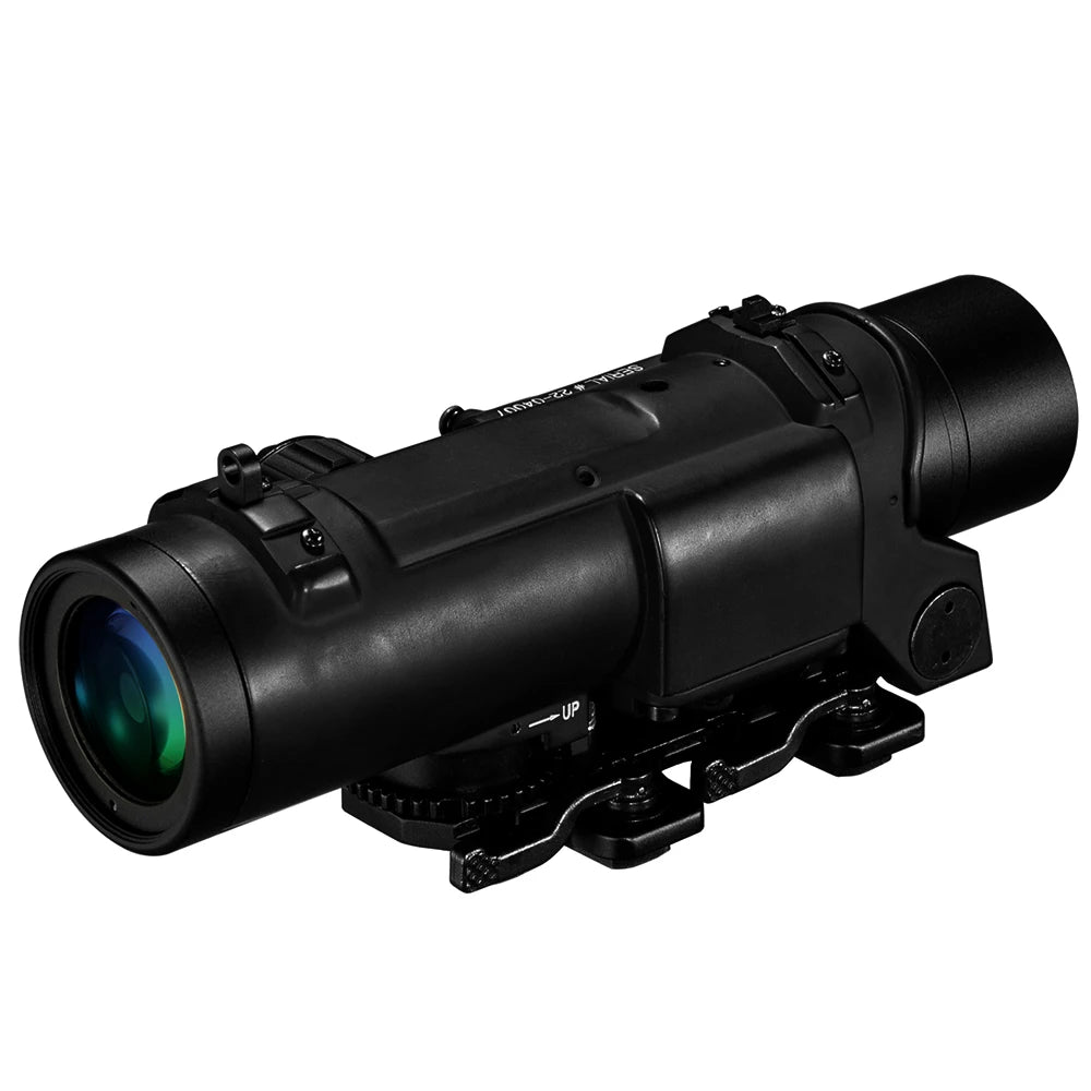 Tactical Rifle Scope Quick Detachable 1X-4X Adjustable Dual Role Sight for Airsoft Gun Hunting