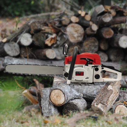 20 Inches 52CC GasolinePowered Cordless Chainsaw for Cutting Wood