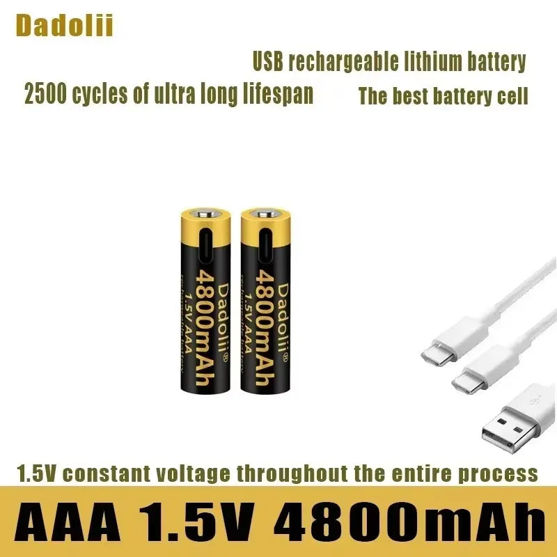 1.5V AAA  USB Rechargeable Li-ion Battery