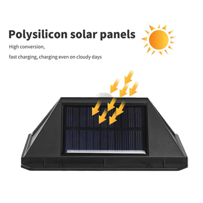4X Solar Power PIR Motion Sensor Wall Lights 100LED Outdoor Lamps