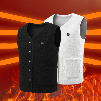Unisex Electric Heated Rechargable Thermal Vest 16 Heating Areas 3 Heating Levels