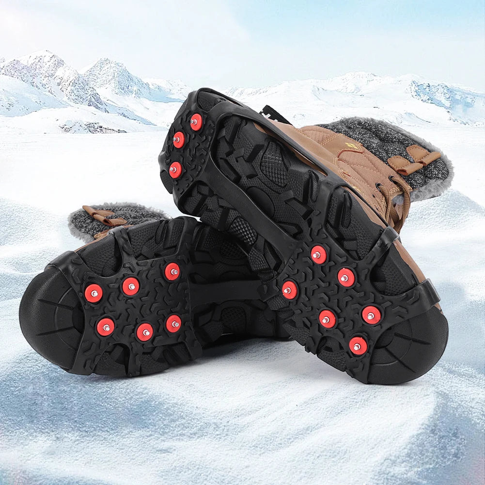 9 Teeth Climbing Crampons Anti-Slip Mountaineering Cleats Unisex Snow Claw