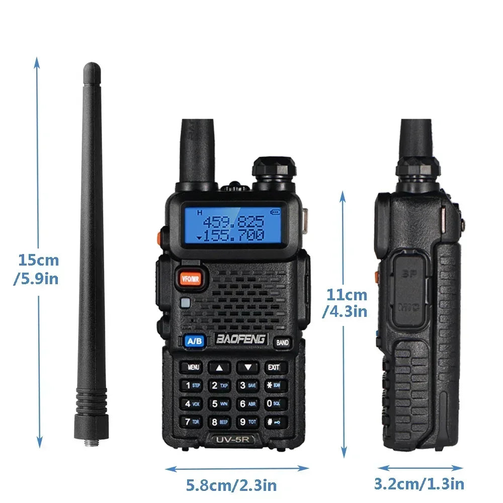 4PCS Walkie Talkie UV 5R 8W Ham Radio Long Range Walkie Talkies