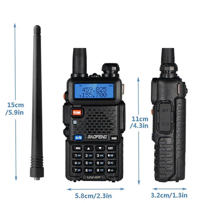 4PCS Walkie Talkie UV 5R 8W Ham Radio Long Range Walkie Talkies