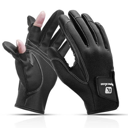 Fingerless Fishing Gloves for Men Women Cold Weather Windproof Touchscreen