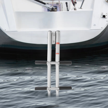 4 Steps Boat Telescopic Ladder Stainless Steel for Boats, Yachts, Swimming Pools, etc