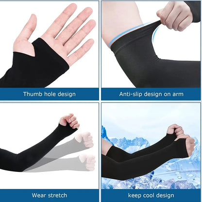 Cooling Breathable Sleeves Unisex with Thumb Holes for Fishing