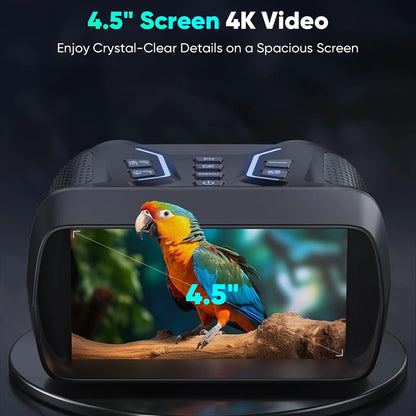 Digital Night Vision Binoculars With Infrared Illuminator Video Recording 8X Zoom