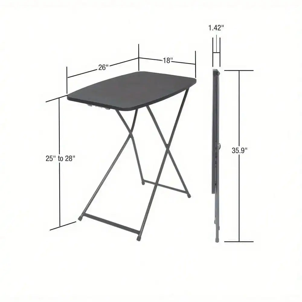 26-inch adjustable height personal folding table, multi-purpose