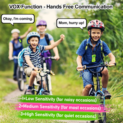 4 Walkie Talkies  Rechargeable  , Long Range Flashlight 8 Channel, USB Type C