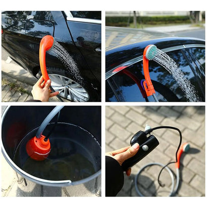 Portable Camping Shower,  62W Water Pump Rechargeable for Camping