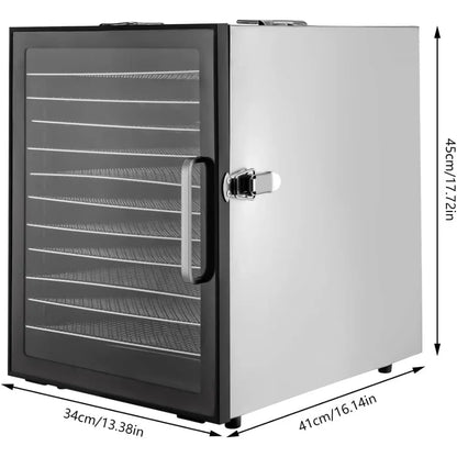 Food Dehydrator Stainless Steel Dryer Machine with Digital Temperature & Timer