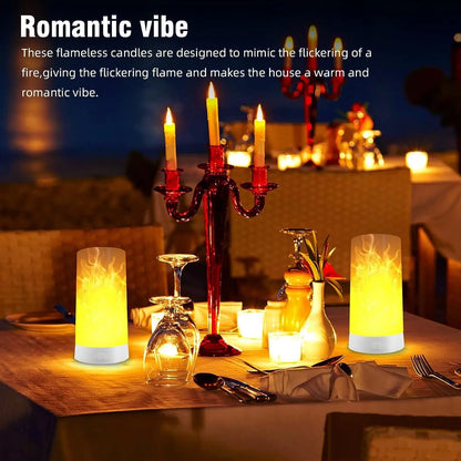 LED Flame Light USB Rechargeable Flameless Candles