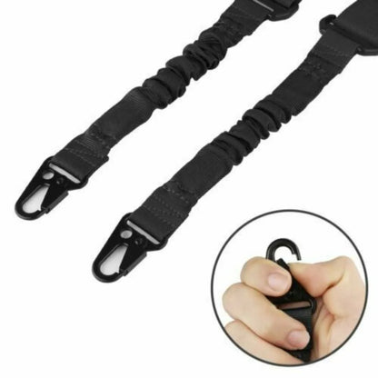 Two Points Rifle Sling with Length Adjuster Traditional Sling with Metal Hook
