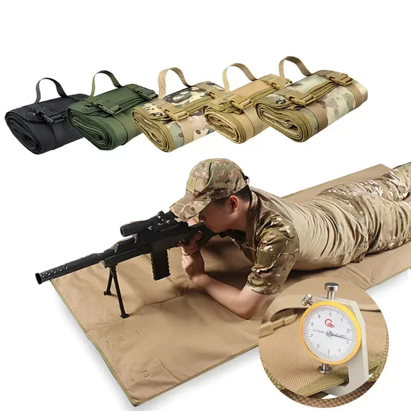 Waterproof Thin Mat Non-Slip Durable Hunting Mats for Shooters Tactical Roll Up Padded Shooting Mat