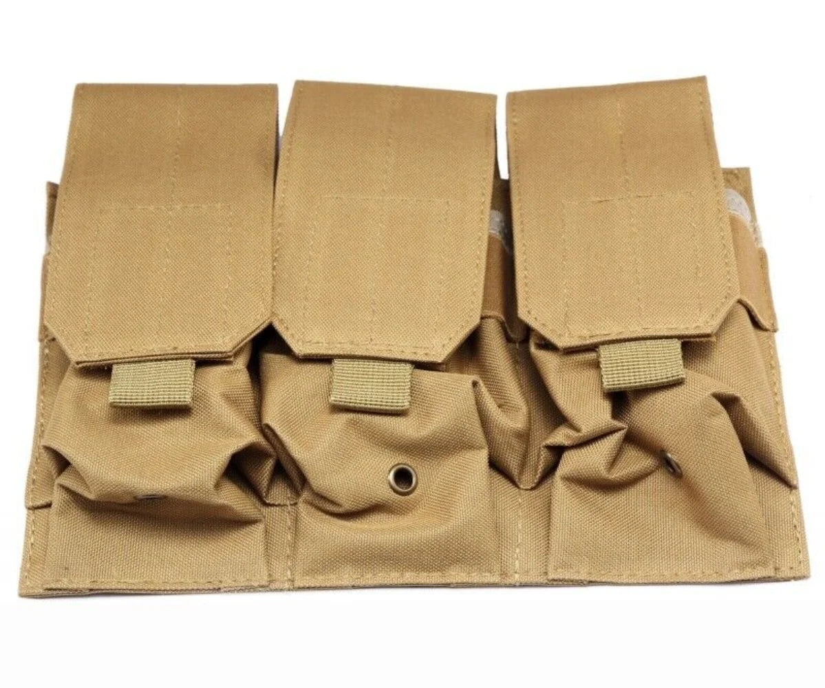 Military Triple Magazine Pouch Nylon Tactical Molle Vest Pouches