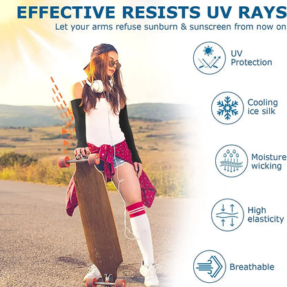 Cooling Breathable Sleeves Unisex with Thumb Holes for Fishing