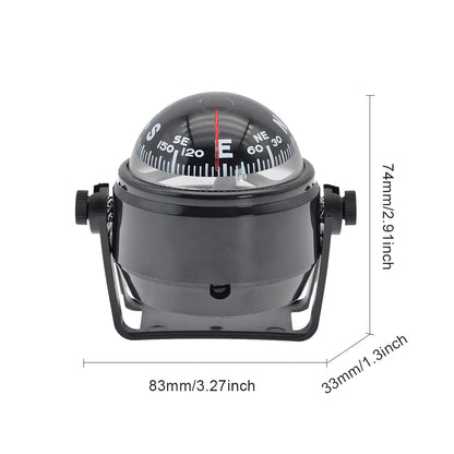 Ball Shaped Nautical Compass with Dial Sea Pivoting Navigation Guide