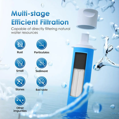 Waterdrop Water Filter Straw, Purifier Survival for Camping, and Emergency Preparedness,