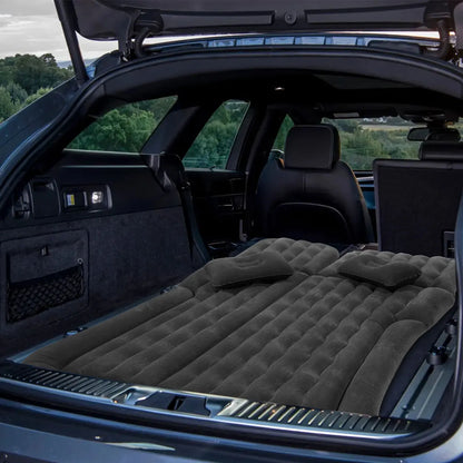 Universal Inflatable Car Bed Mattress Set w Air Pump  for  Trunk Back Seat Camping